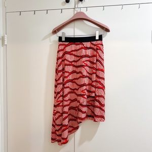 Topshop Asymmetrical Midi Skirt
